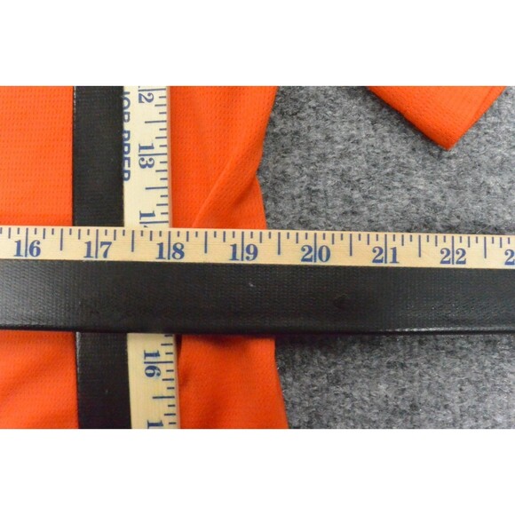 Adidas Polo Shirt Mens Med Orange Mercer Bears NCAA Short Sleeve‎ - Picture 9 of 10